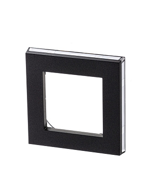 Рамка на 1 пост ABB Levit антрацит/дымчатый черный 2CHH015010A6063