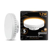 Лампа Gauss GX70 12W 1000lm 3000K LED 131016112