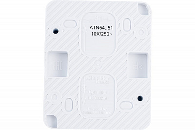 Выключатель двухклавишный SE AtlasDesign Profi54 белый ATN540151
