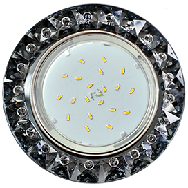 Встраиваемый светильник Ecola Glass GX53 FQ53RGECB