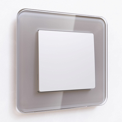 Выключатель одноклавишный Werkel белый матовый a059268