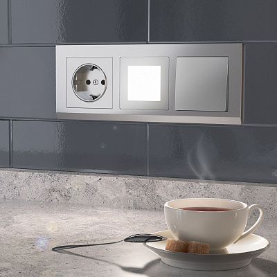 Встраиваемая LED подсветка Werkel серебряные a051505