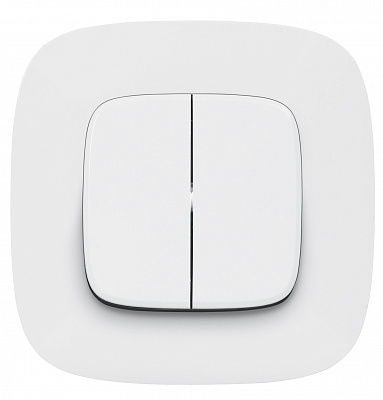 Лицевая панель для двухклавишного выключателя белая Legrand Valena Alure 755025