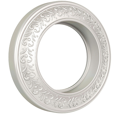 Рамка для розетки круглая на один пост Werkel Retro жемчужный W0015021