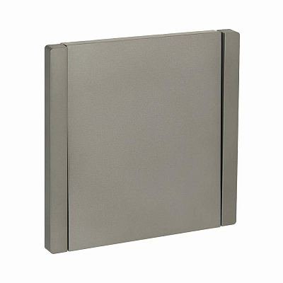 Выключатель одноклавишный IEK Forte&Piano сталь 10А FP501