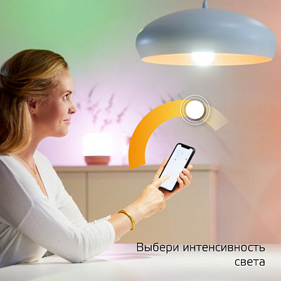 Умная Wi-fi лампочка Gauss Smart Light DIM E14 C37 5 Вт 2700-6500K 1100112