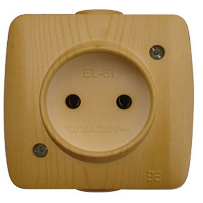 Розетка б/з EL-BI ALSU дуб 504-000800-215