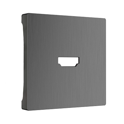 Накладка для розетки HDMI Werkel графит рифленый a050744