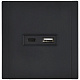 Розетка USB A+C 18Вт IEK FORTE&PIANO FP151M FP-U22-018-M-K02 металл черный