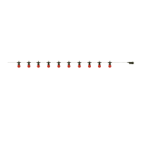 Гирлянда светодиодная "Белт Лайт" Gauss Holiday,10 ламп, 7,7 м, IP44, красный, 1/6 203143