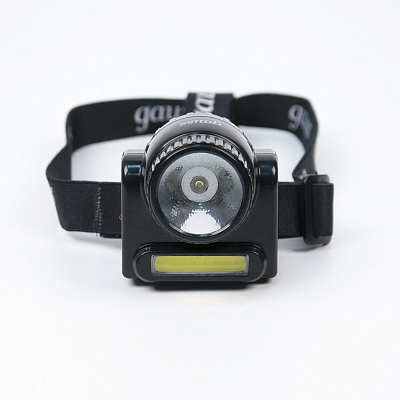 Фонарь налобный Gauss 6W 180lm Lead acid 800mAh LED GF309