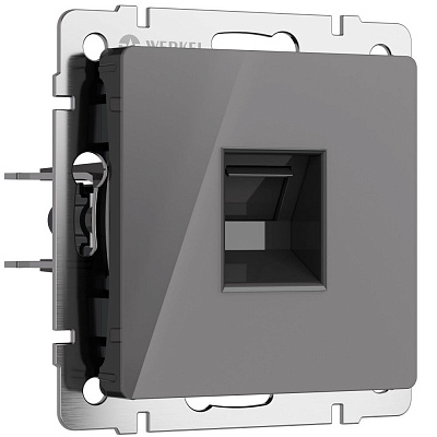 Розетка RJ-45 Werkel графит акриловый a064095