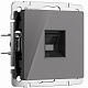 Розетка RJ-45 Werkel графит акриловый a064095