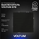 Выключатель встраиваемый VOLTUM S70 одноклавишный 10А, (черный матовый) VLS010108