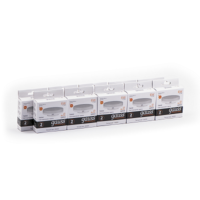 Лампа Gauss Elementary GX53 6W 440lm 3000K LED 83816 (12 шт)