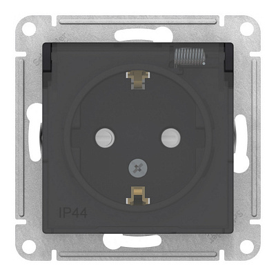 Розетка SE AtlasDesign карбон ATN441046