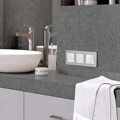 Рамка на 3 поста Werkel Platinum W0032606 алюминий a059215