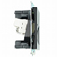 Розетка TV + компьютерная RJ-45 (механизм), STEKKER Катрин GLS00-7106-05, черный