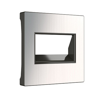 Накладка для двойной розетки RJ-45 Werkel глянцевый никель a051084