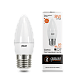 Лампа Gauss Elementary Свеча 8W 520lm 3000K Е27 LED 33218