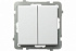 Выключатель двухклавишный Ospel Sonata белый LP-2R/m/00