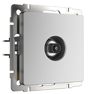 Розетка ТВ оконечная Werkel серебряный матовый a063621