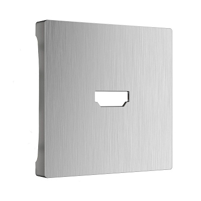 Накладка для розетки HDMI Werkel серебряный рифленый a041304