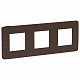 Рамка на 3 поста шоколад SE Unica Studio NU280617