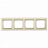 Рамка на 4 поста белый/золото Legrand Valena Classic 774284