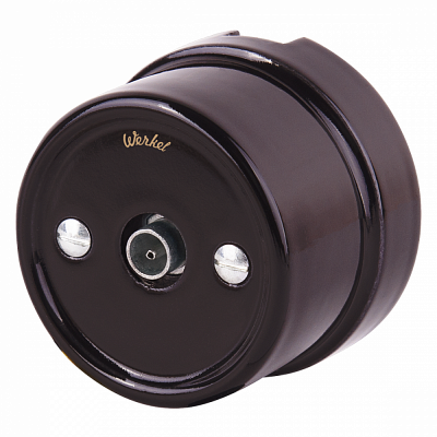 Розетка ТВ оконечная Werkel Ретро коричневые a036809