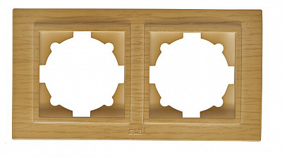 Рамка для розетки на 2 поста Zena береза 500-012700-226