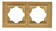 Рамка для розетки на 2 поста Zena береза 500-012700-226