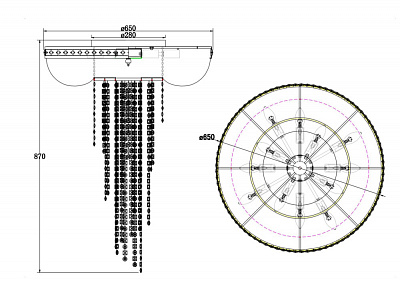 Потолочная люстра Maytoni Tigela DIA009PL-12CH