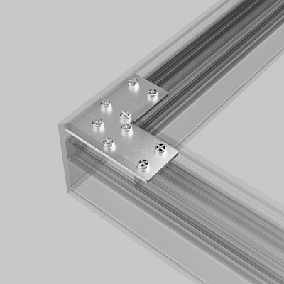 Соединитель угловой для накладного шинопровода Maytoni Accessories for tracks Exility TRA034CL-21
