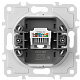 Механизм розетки для компьютера RJ45 одиночная категория 5e ClassE-8 Donel серия DB16200