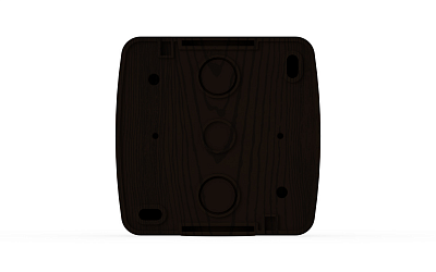 Выключатель двухклавишный с/п EL-BI ALSU орех 504-010400-203