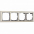 Рамка на 4 поста Werkel Snabb W0041903 слоновая кость/хром a051652