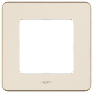 Рамка для розетки на 1 пост бежевая Legrand Inspiria 673931