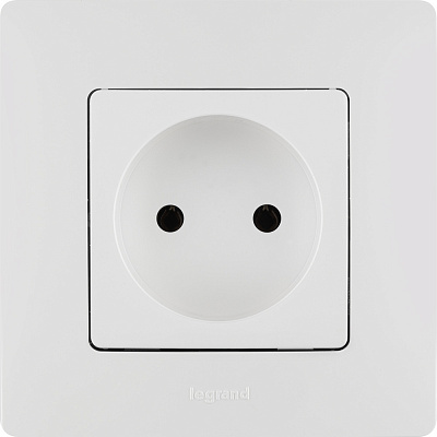 Рамка для розетки на 1 пост белая Legrand Etika 672501