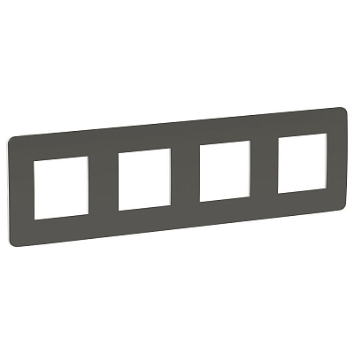 Рамка на 4 поста серая SE Unica Studio NU280821