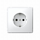 Розетка ArtGallery 16А с заземлением механизм белый Schneider Electric GAL000143