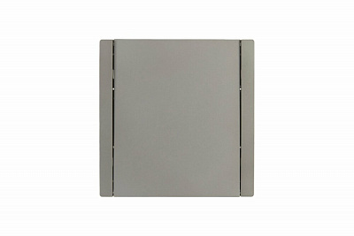 Выключатель одноклавишный IEK Forte&Piano сталь 10А FP501