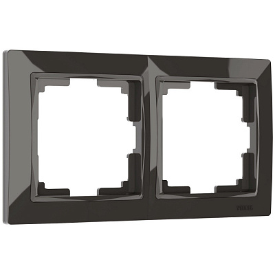 Рамка для розетки на 2 поста серо-коричневый Werkel Fiore W0022207 a051025