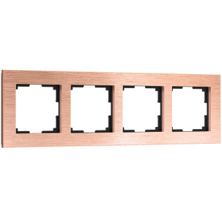 Рамка на 4 поста Werke Aluminium бронза W0041712 a058765