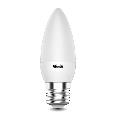 Лампа Gauss Elementary Свеча 8W 540lm 4100K Е27 LED 33228