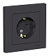 Розетка SE AtlasDesign карбон ATN001044