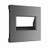 Накладка для двойной розетки RJ-45 Werkel графит матовый a063114