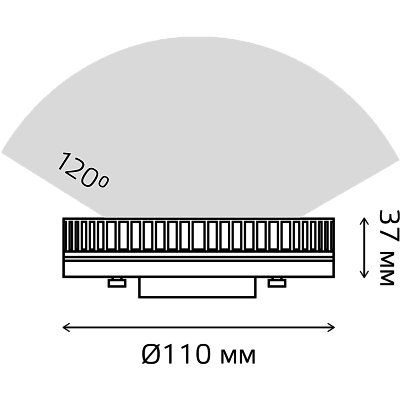 Лампа Gauss Elementary GX70 14W 1300lm 4100K LED 83824