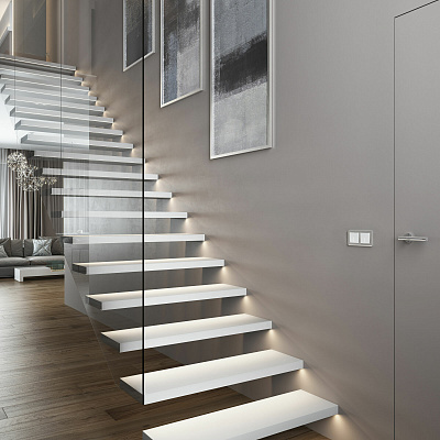 Выключатель одноклавишный с подсветкой Werkel белый матовый a059270