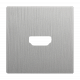 Накладка для розетки HDMI Werkel серебряный рифленый a041304